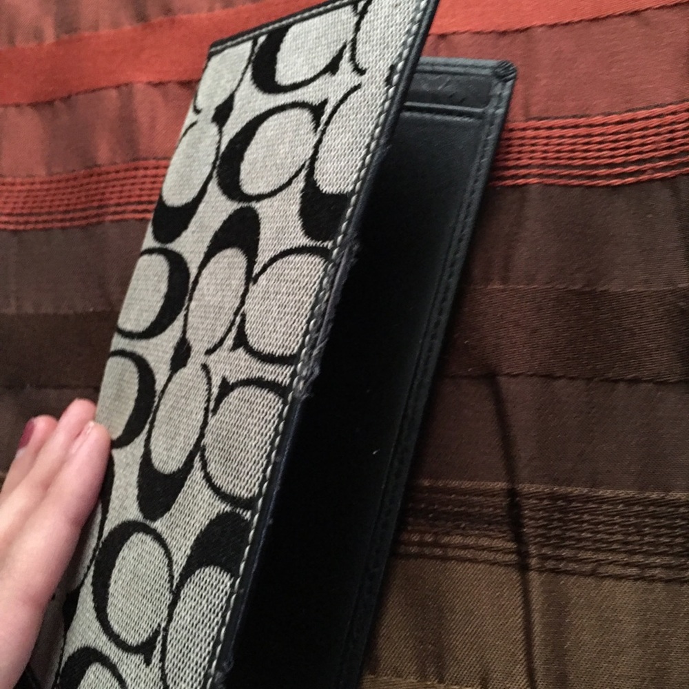 Coach checkbook wallet
